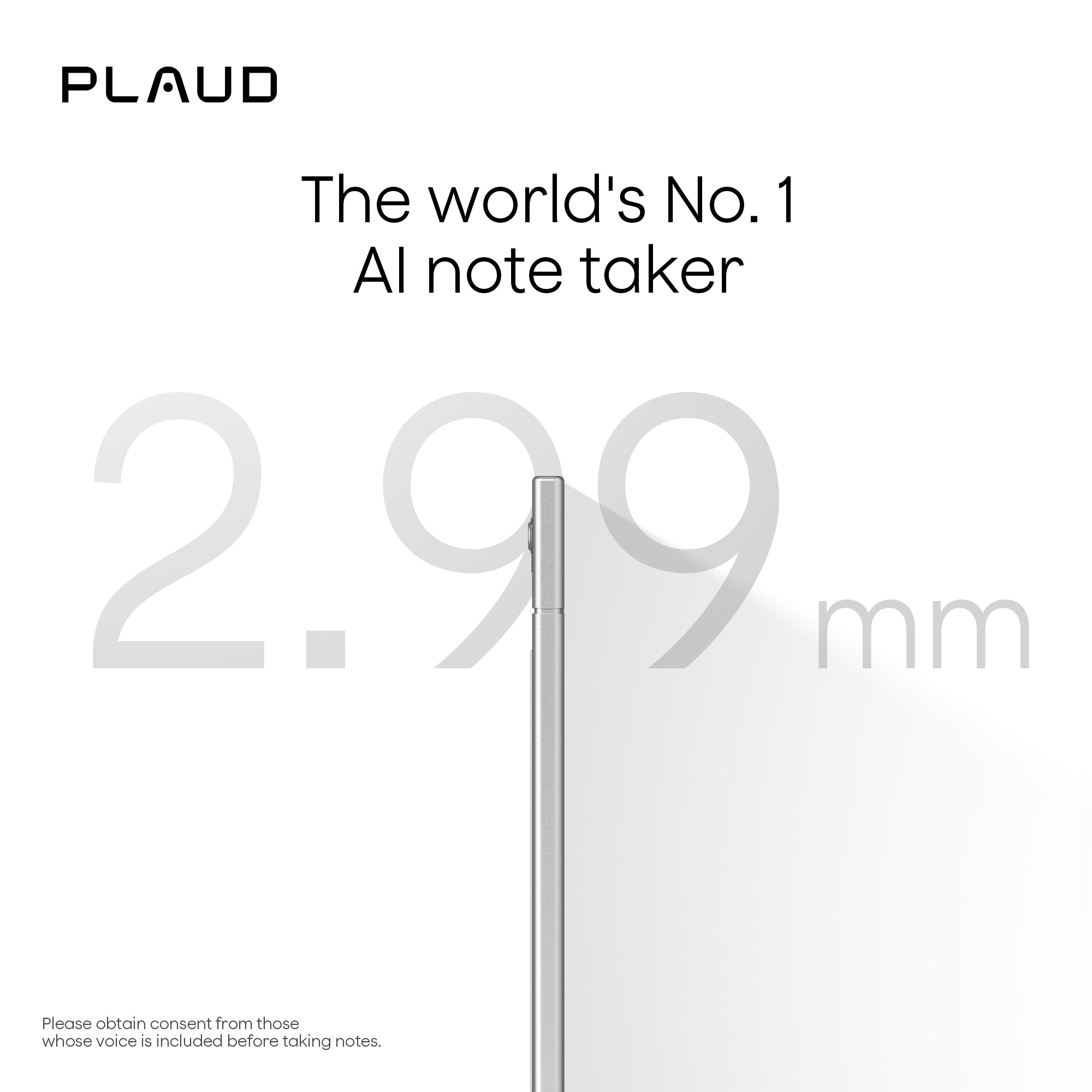 Plaud Note Silver