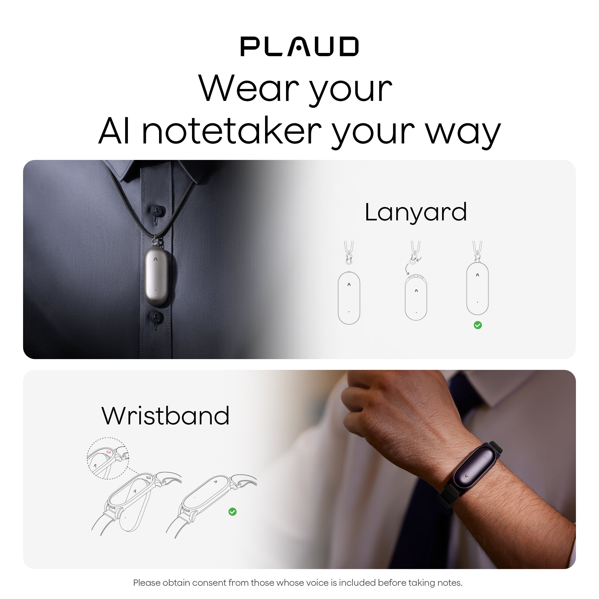 PLAUD NotePin Limited Edition Cosmic Gray