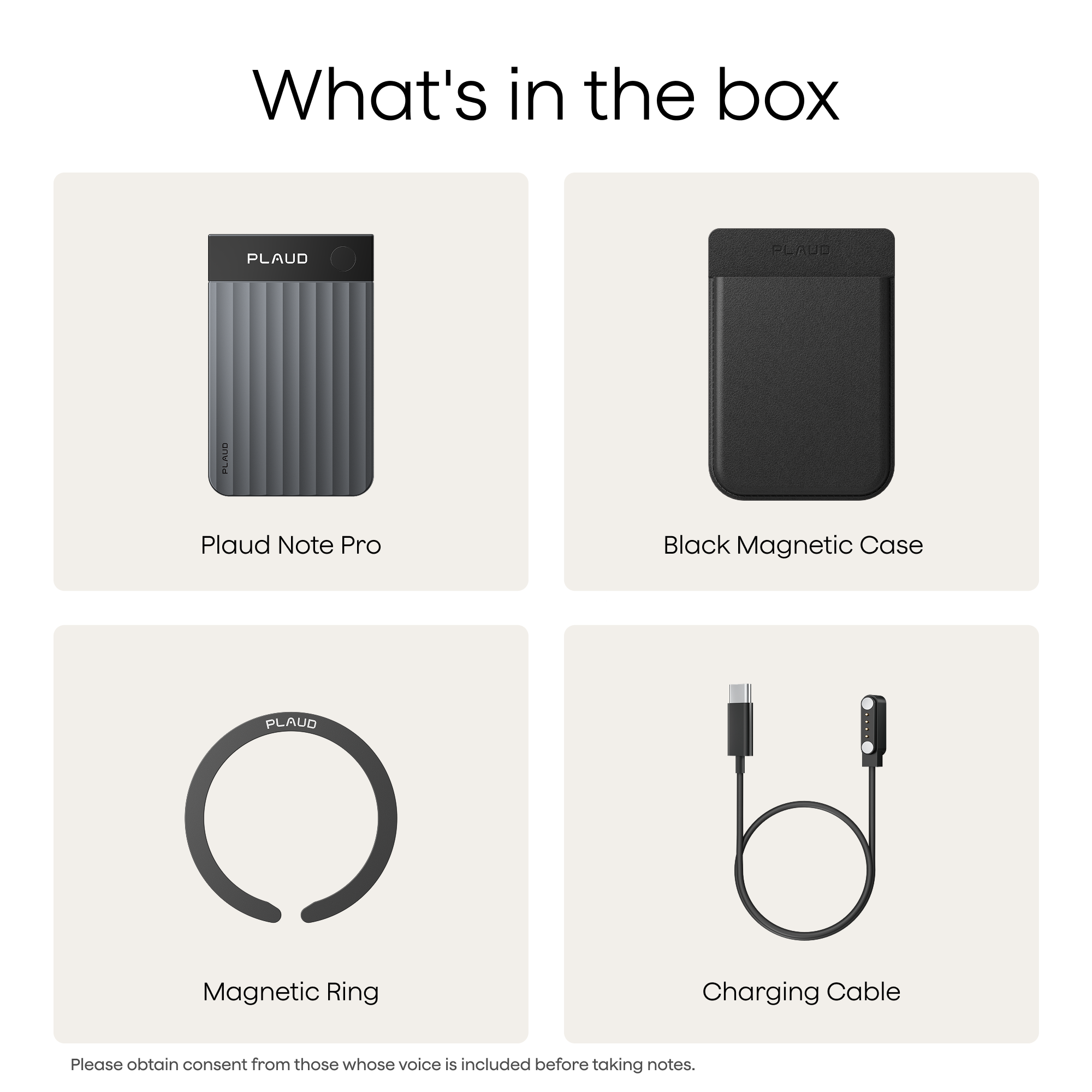 PLAUD Note Pro Black