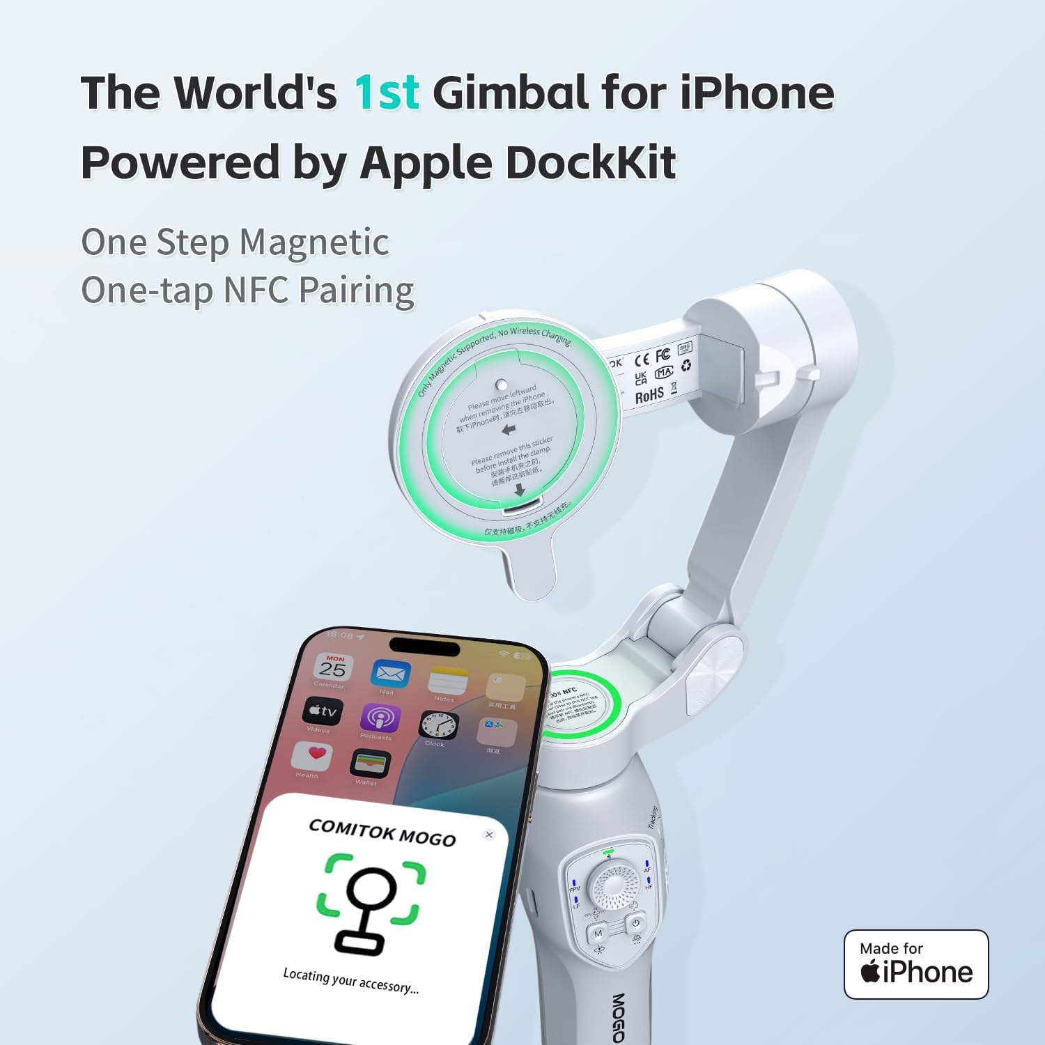 COMITOK MOGO Gimbal for iPhone GREY