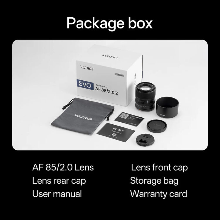 Viltrox AF 85mm f2 Evo Lens for Nikon Z