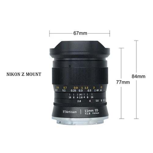 TTartisan 11mm f2.8 Lens for Nikon Z-Mount Full Frame
