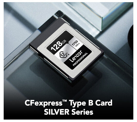 Lexar 128GB Professional CFexpress Type-B Silver Memory Card
