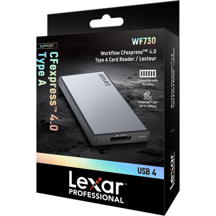 Lexar Professional Workflow CFExpress 4.0 Type A Card Reader LPWF730N-5ANGL