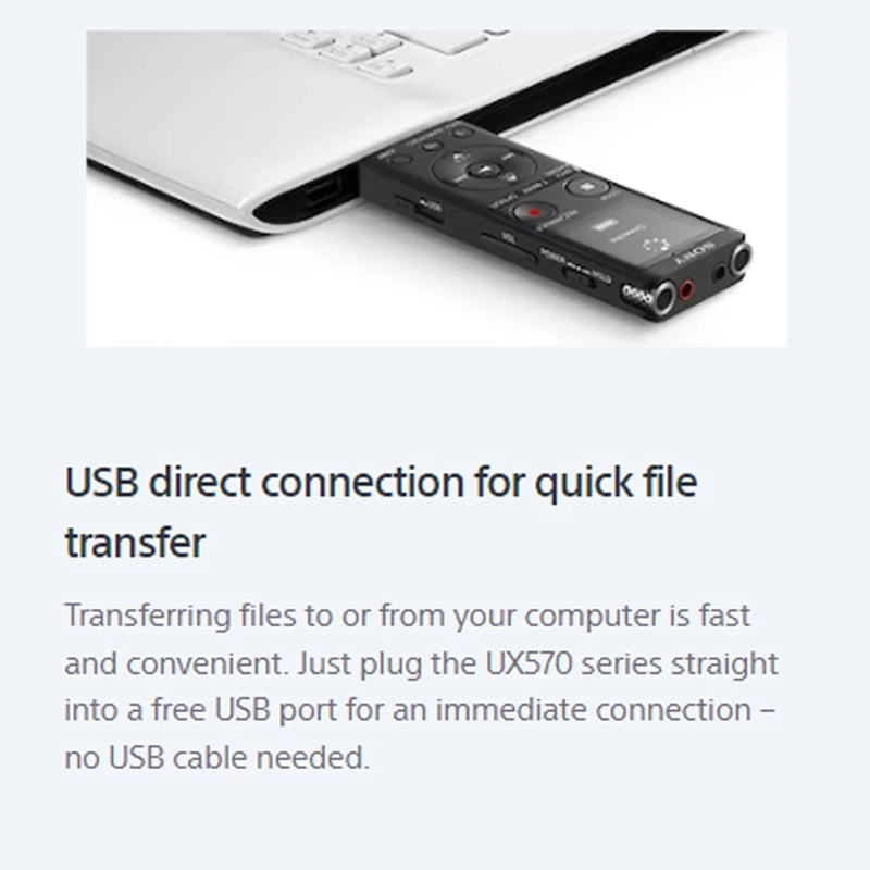 Sony UX570 Digital Voice Recorder UX Series