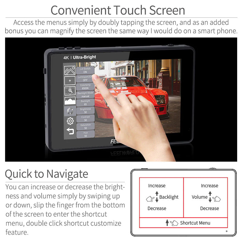 FeelWorld LUT7S 3D LUT 4K HDMI and SDI Monitor