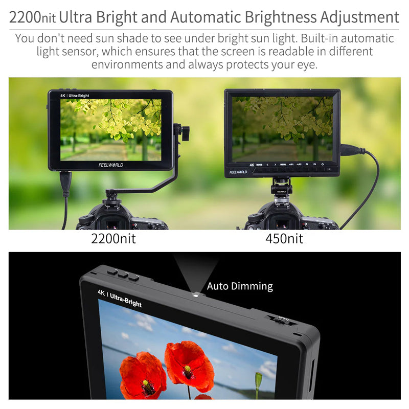 FeelWorld LUT7S 3D LUT 4K HDMI and SDI Monitor