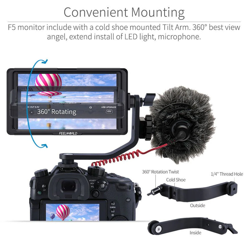 FeelWorld F5 4K Camera Monitor