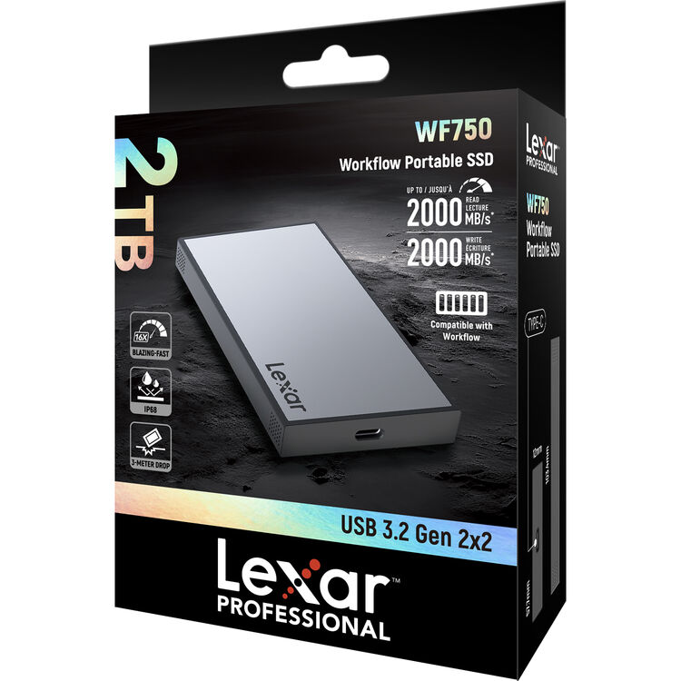 Lexar 2TB Professional Workflow Portable SSD LPWF7502T-2ANGL