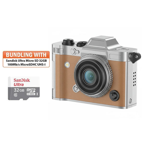 Avangarde Mica II (Mini Camera) - Brown with Sandisk Ultra MicroSD 32GB
