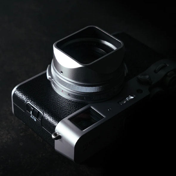 SquareHood Mk III for Fuji X100 Cameras (Silver)