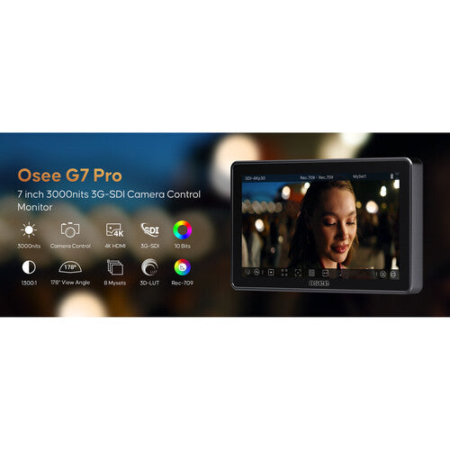 OSEE G7 Pro 7" Touchscreen HDMI/SDI Field Monitor with Camera Control