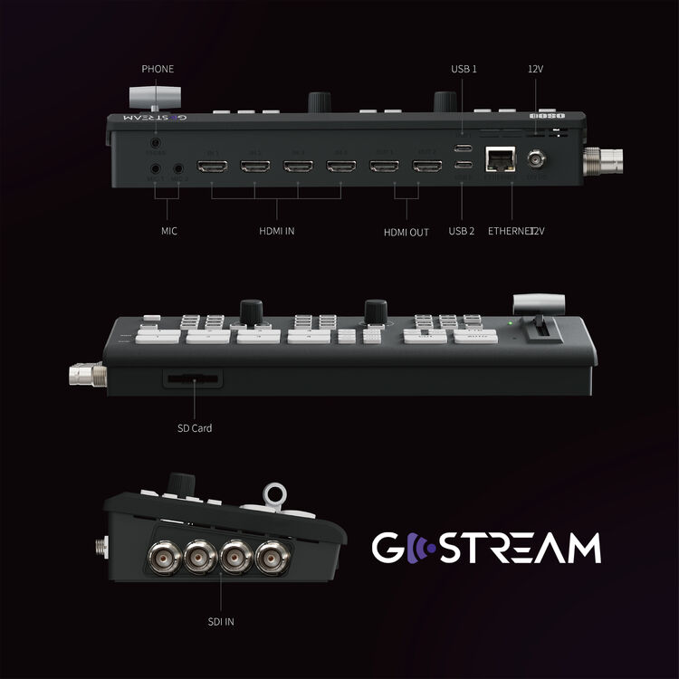 OSEE GoStream Duet SDI/HDMI/NDI|HX Live Stream Video Mixer/Switcher/Recorder