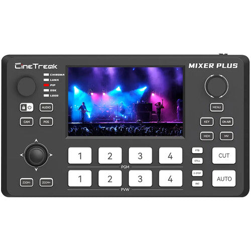 CineTreak Mixer Plus 4-Channel HDMI Streaming Video Switcher with 4.5" Display