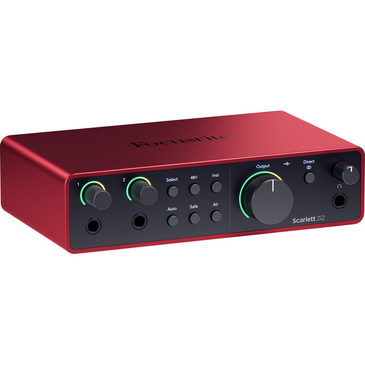 Focusrite Scarlett 2i2 Studio USB-C Audio Interface with Microphone and Headphones (4th Generation)