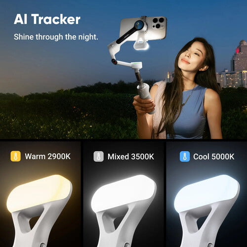 Insta360 Flow 2 Pro Smartphone Gimbal Stabilizer AI Tracker Bundle