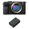 Sony a7CR Mirrorless Camera (Black) with Sony NP-FZ100 Rechargeable Lithium-Ion Battery 2280mAh