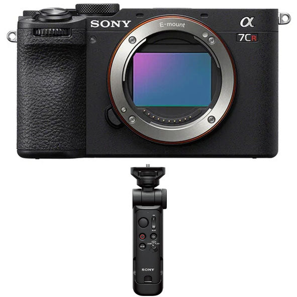 Sony a7CR Mirrorless Camera (Black) with Sony GP-VPT3 Wireless Shooting Grip with Detachable Remote (Black)