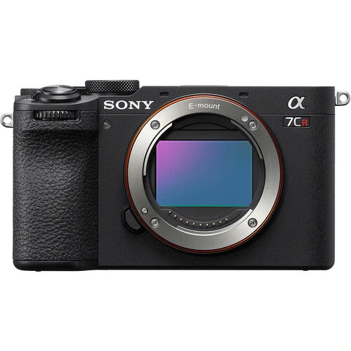 Sony a7CR Mirrorless Camera (Black) with Sony GP-VPT3 Wireless Shooting Grip with Detachable Remote (White)