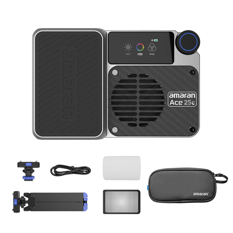 Amaran Ace 25c RGB LED Light Panel All-in-One Creator Kit (Silver)