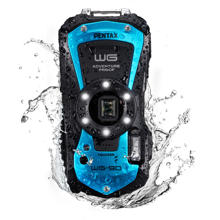 Pentax WG-90 Digital Camera (Blue)