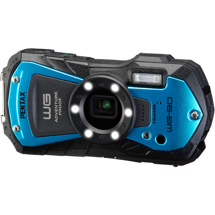 Pentax WG-90 Digital Camera (Blue)