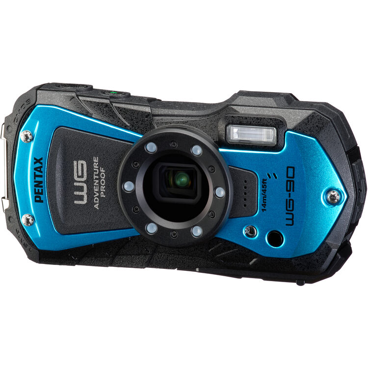 Pentax WG-90 Digital Camera (Blue)