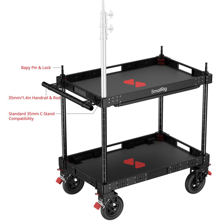 SmallRig 36 Inch Lightweight Video Production Camera Cart MD4573