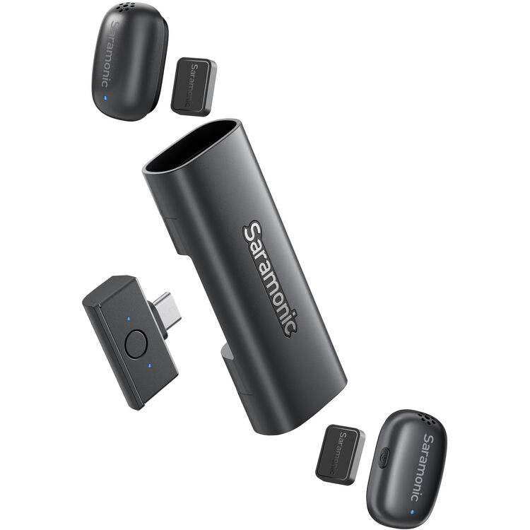 Saramonic AIR-SE-01 2-Person Ultra-Mini Wireless Microphone System with USB-C Receiver