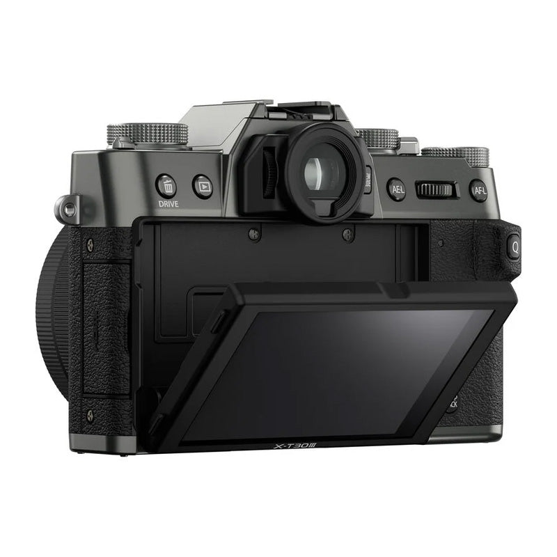 Fujifilm X-T30 III Mirrorless Camera with 13-33mm f/3.5-6.3 Lens with Fujifilm XF 23mm f/2.8 R WR Lens (Silver)