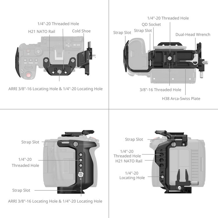 SmallRig Cage for Canon EOS C50 5656