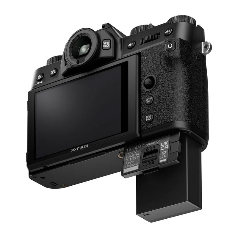 Fujifilm X-T30 III Mirrorless Camera with 13-33mm f/3.5-6.3 Lens with Fujifilm XF 35mm f2 R WR Lens (Black)