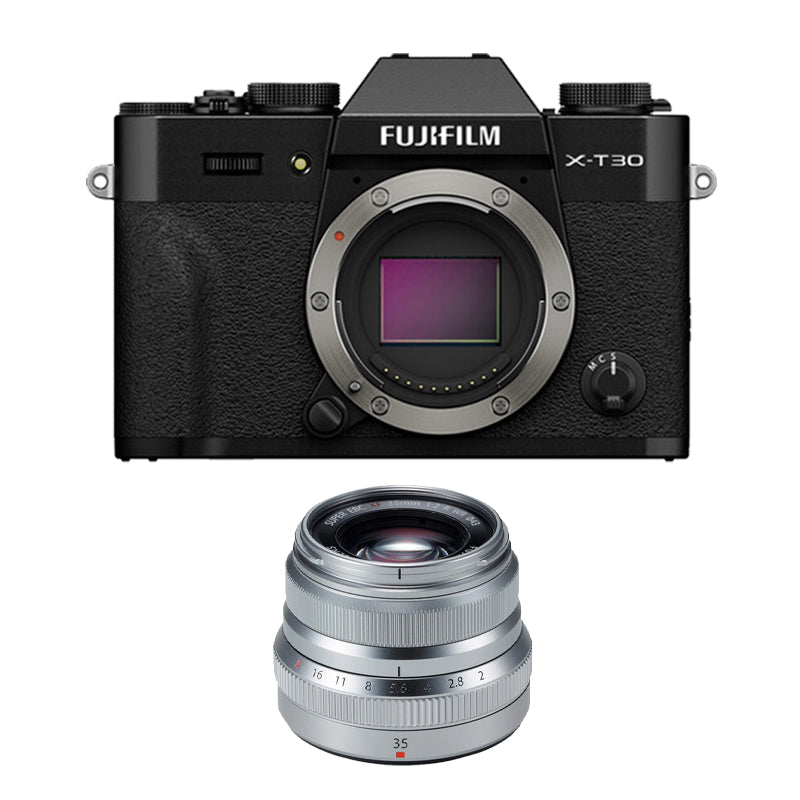 Fujifilm X-T30 III Mirrorless Camera with Fujifilm XF 35mm f2 R WR Lens (Silver)