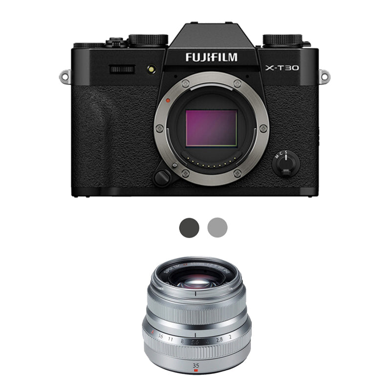 Fujifilm X-T30 III Mirrorless Camera with Fujifilm XF 35mm f2 R WR Lens (Silver)