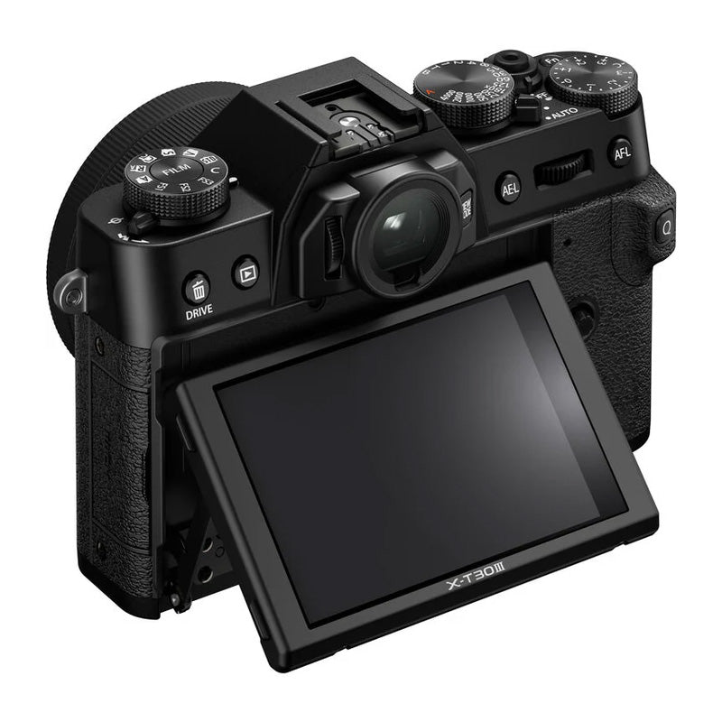 Fujifilm X-T30 III Mirrorless Camera with 13-33mm f/3.5-6.3 Lens with Fujifilm XF 35mm f2 R WR Lens (Silver)