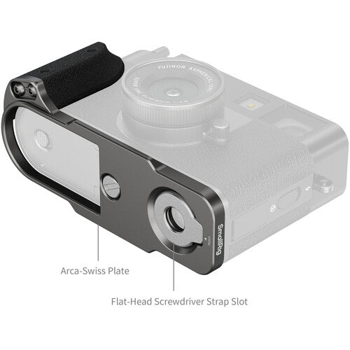 SmallRig L-Shaped Mount Plate with Silicone Handle for FUJIFILM X half (Charcoal Silver) 5217