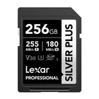 Lexar 256GB Professional SDXC Silver Plus UHS-I Memory Card 255MB/s
