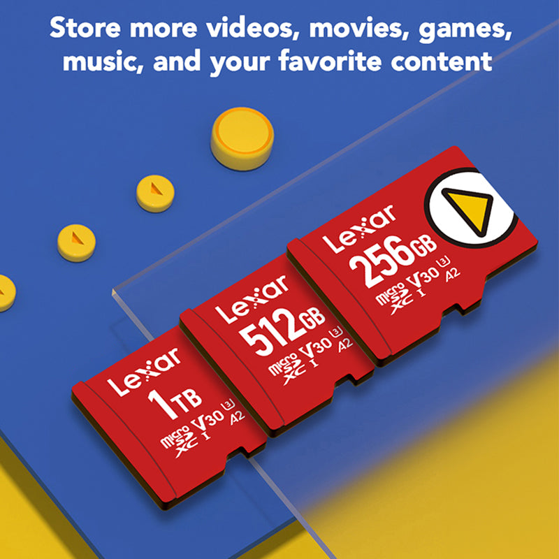 Lexar Play 256GB Micro SD UHS I For Gaming