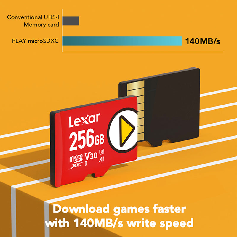 Lexar Play 256GB Micro SD UHS I For Gaming
