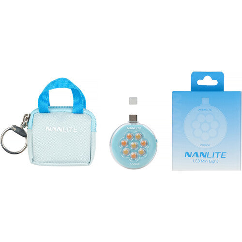 Nanlite cookie USB-C Mini Round LED (Cyan Blue)