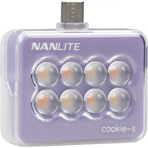 Nanlite Cookie-S USB-C Mini Square LED (Lavender)