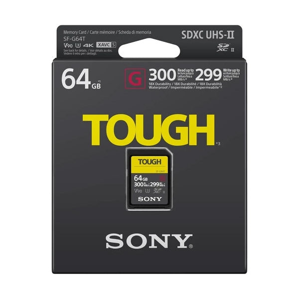 Sony 64GB SF-G Tough Series UHS-II SDXC Memory Card