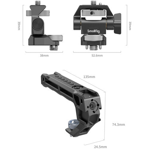 SmallRig Top Handle with Monitor Support Kit (Compatible with ARRI 3/8''-16 Screw) 5323