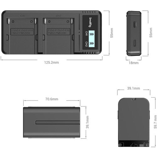 SmallRig NP-F970 Battery and Charger Kit 3823