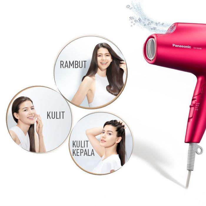 Panasonic Nanocare Hair Dryer + Platinum Ion 1600W EH-NA45-RP415 Rouge Pink