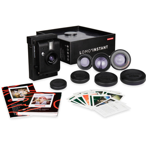 Lomography Lomo'Instant Camera & 3 Lenses (Black Edition)