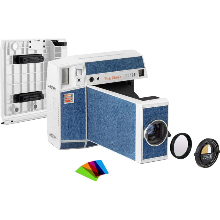 Lomography Lomo'Instant Square Glass Camera and Accessory Kit (The Blues)