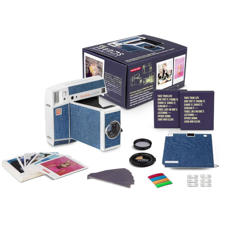 Lomography Lomo'Instant Square Glass Camera and Accessory Kit (The Blues)