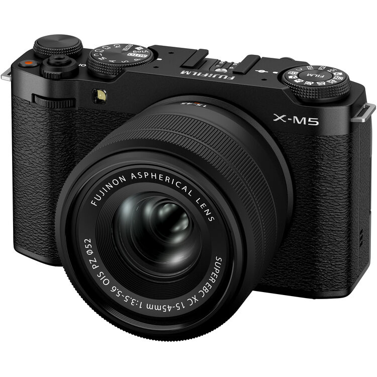 Fujifilm X-M5 Mirrorless Camera with XC 15-45mm f3.5-5.6 Lens Black