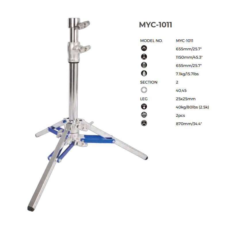 Dearkol 1150mm Slider Stand,Unique Collar,2 Sections MYC-1011